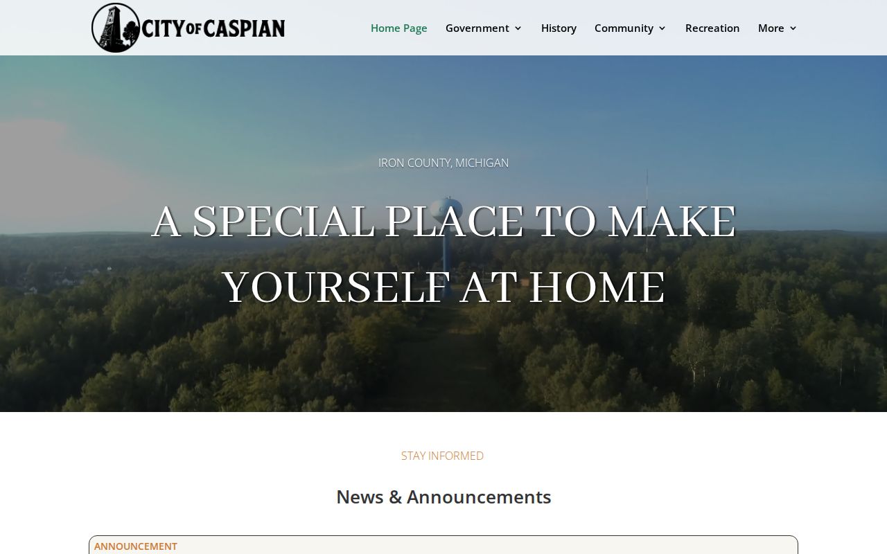Caspian criminal records official city contact source in Iron County
