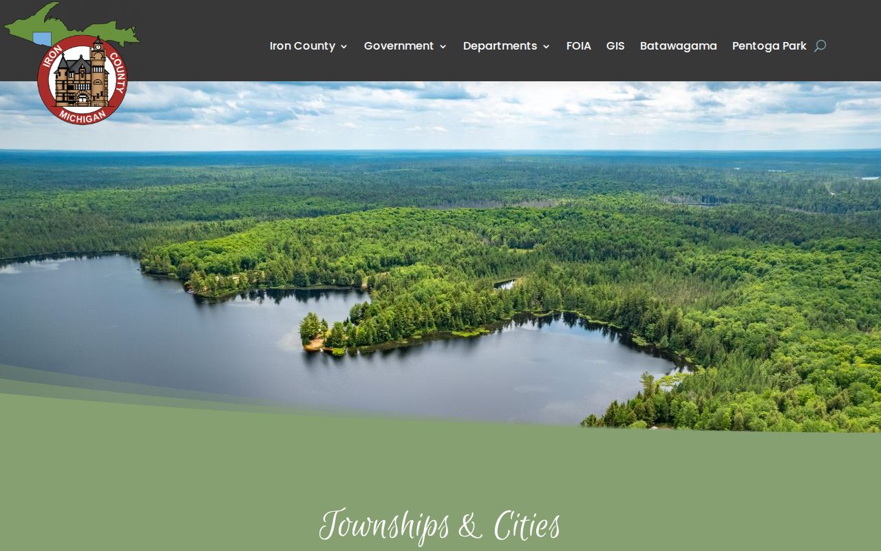 Iron River and Iron County municipalities for criminal record routing